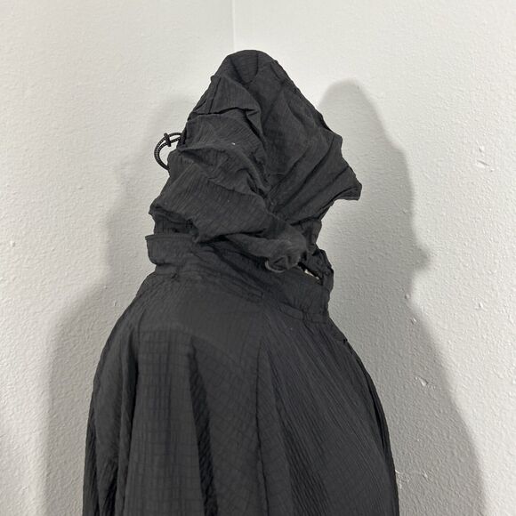 Gymshark Jacket Mens Large Black Speed Evolve Windbreaker Packs Away Hoodie - Picture 8 of 16